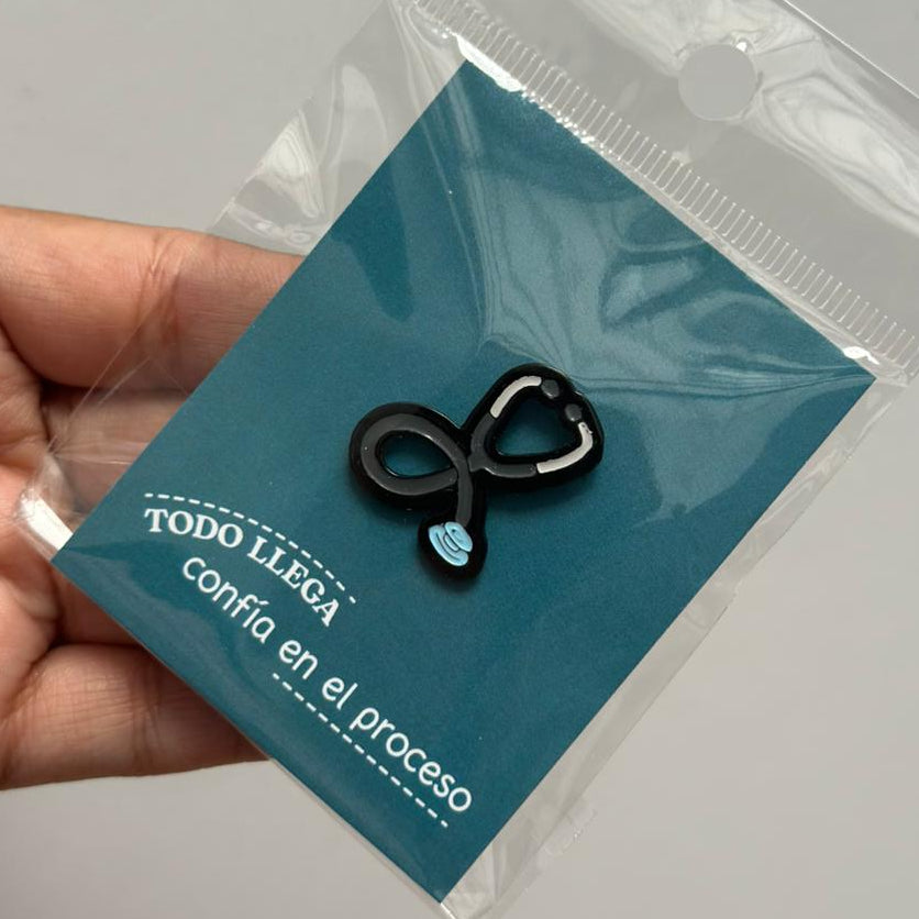 Pin estetoscopio