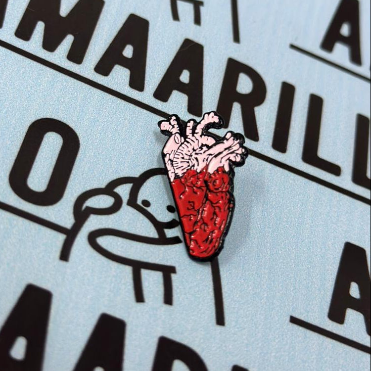 Pin Mitad de corazon