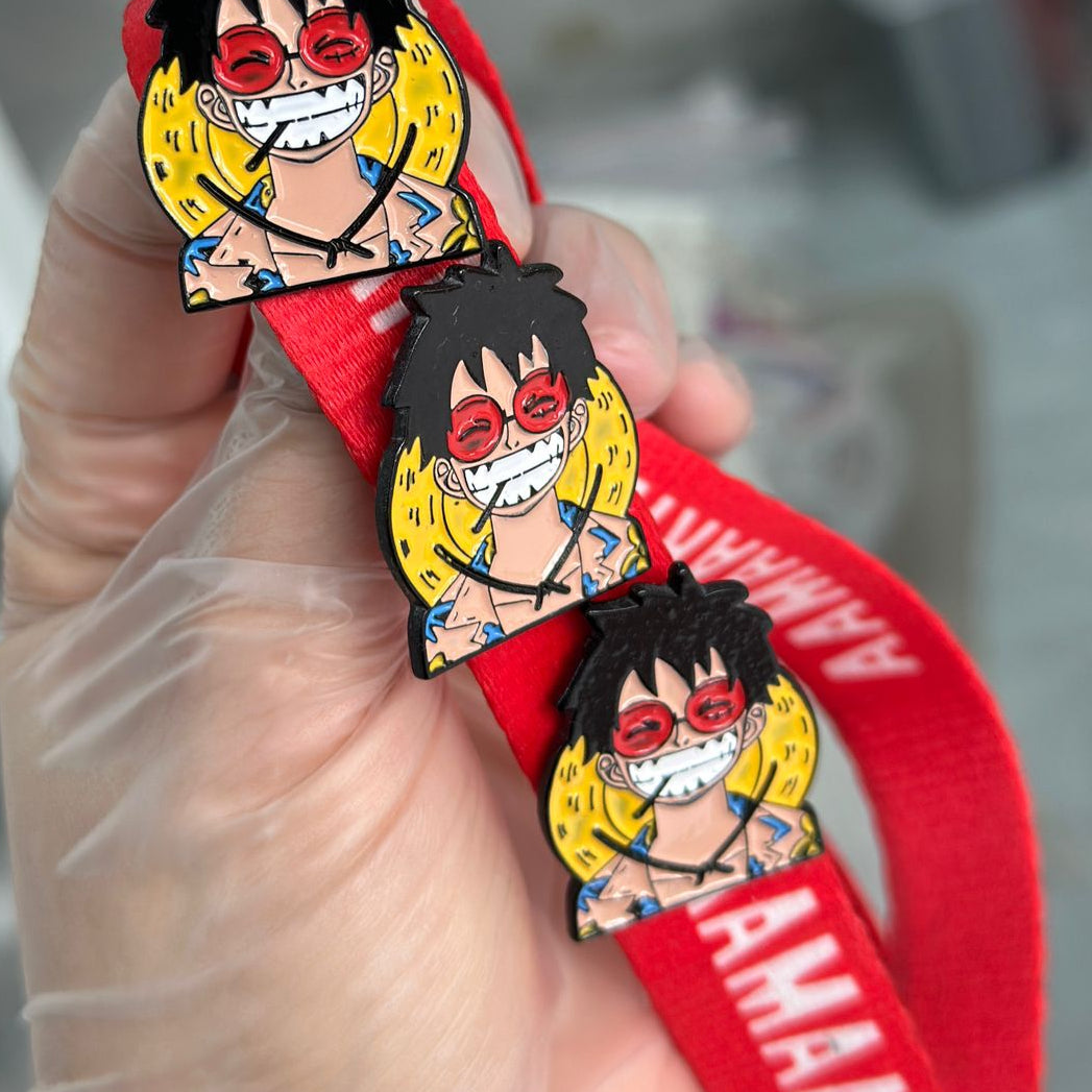Pin rostro Luffy sonriente