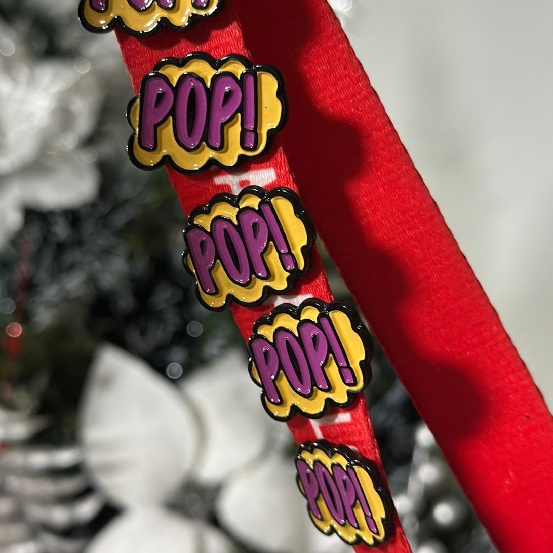 Pin Pop morado amarillo