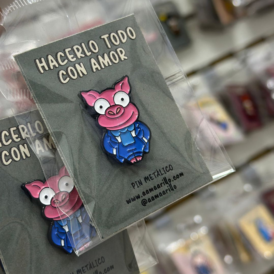 Pin cerdito prendedor de Simpson / Masculino
