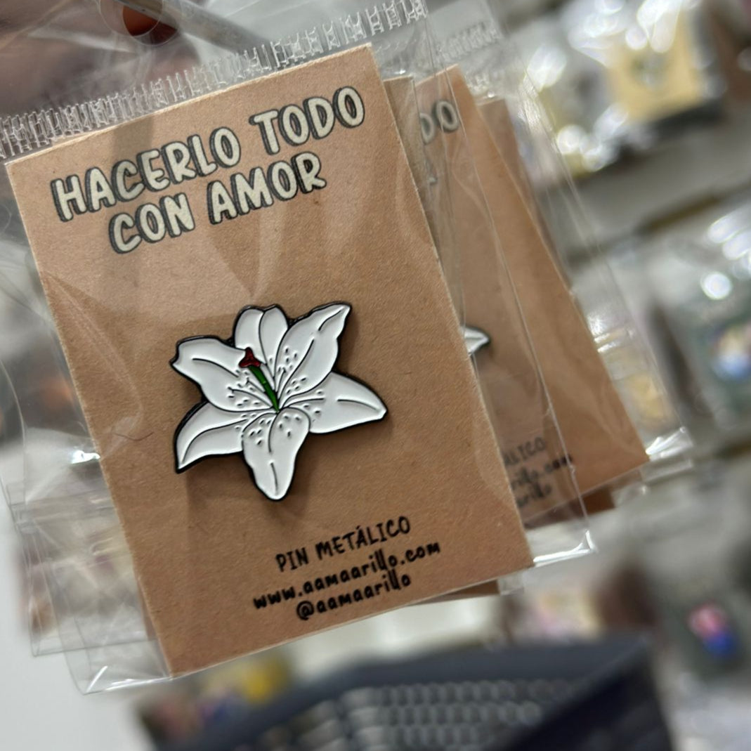 Pin orquídea sencilla
