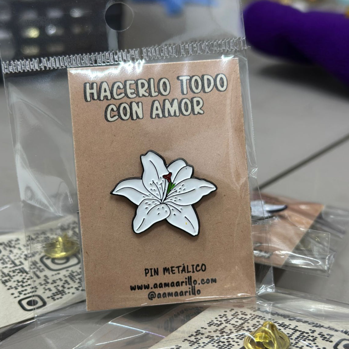 Pin orquídea sencilla