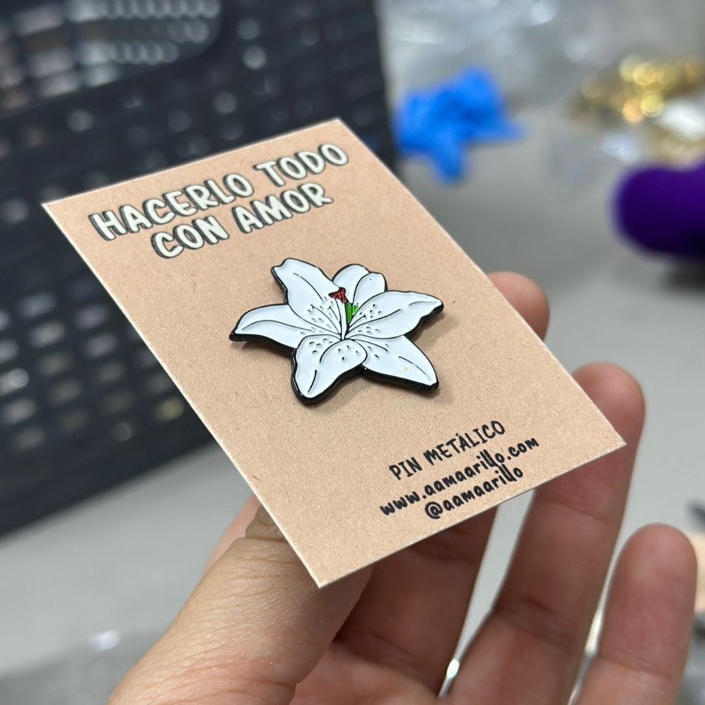 Pin orquídea sencilla