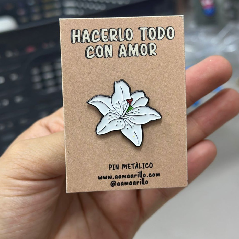 Pin orquídea sencilla