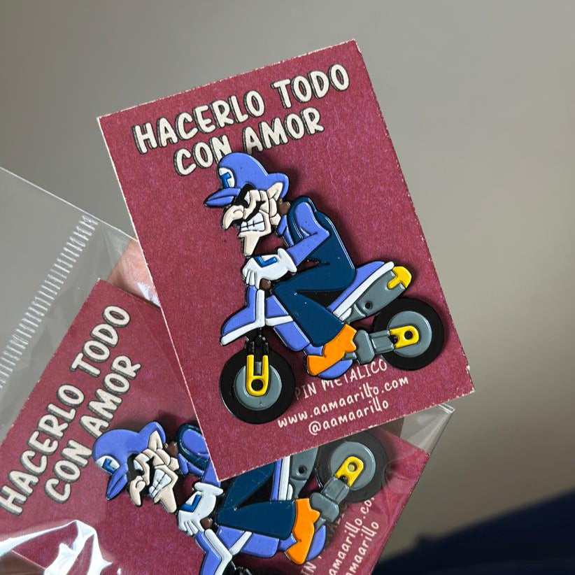 Pin Waluigi - Mario
