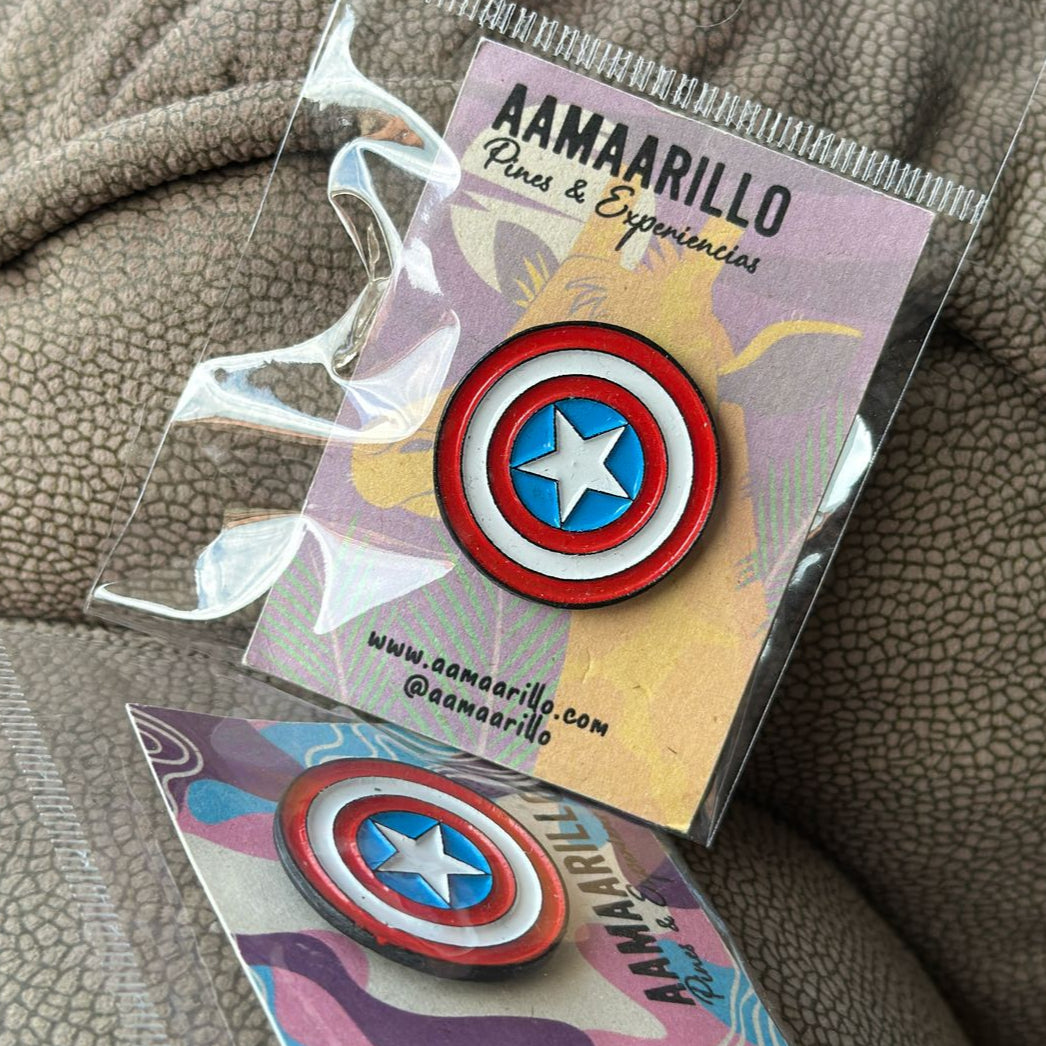 Pin escudo Capitan America