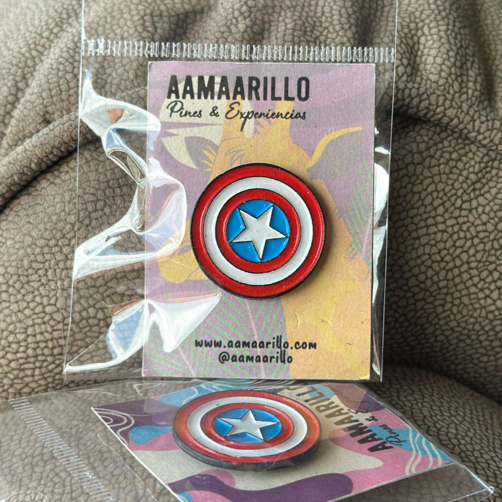 Pin escudo Capitan America