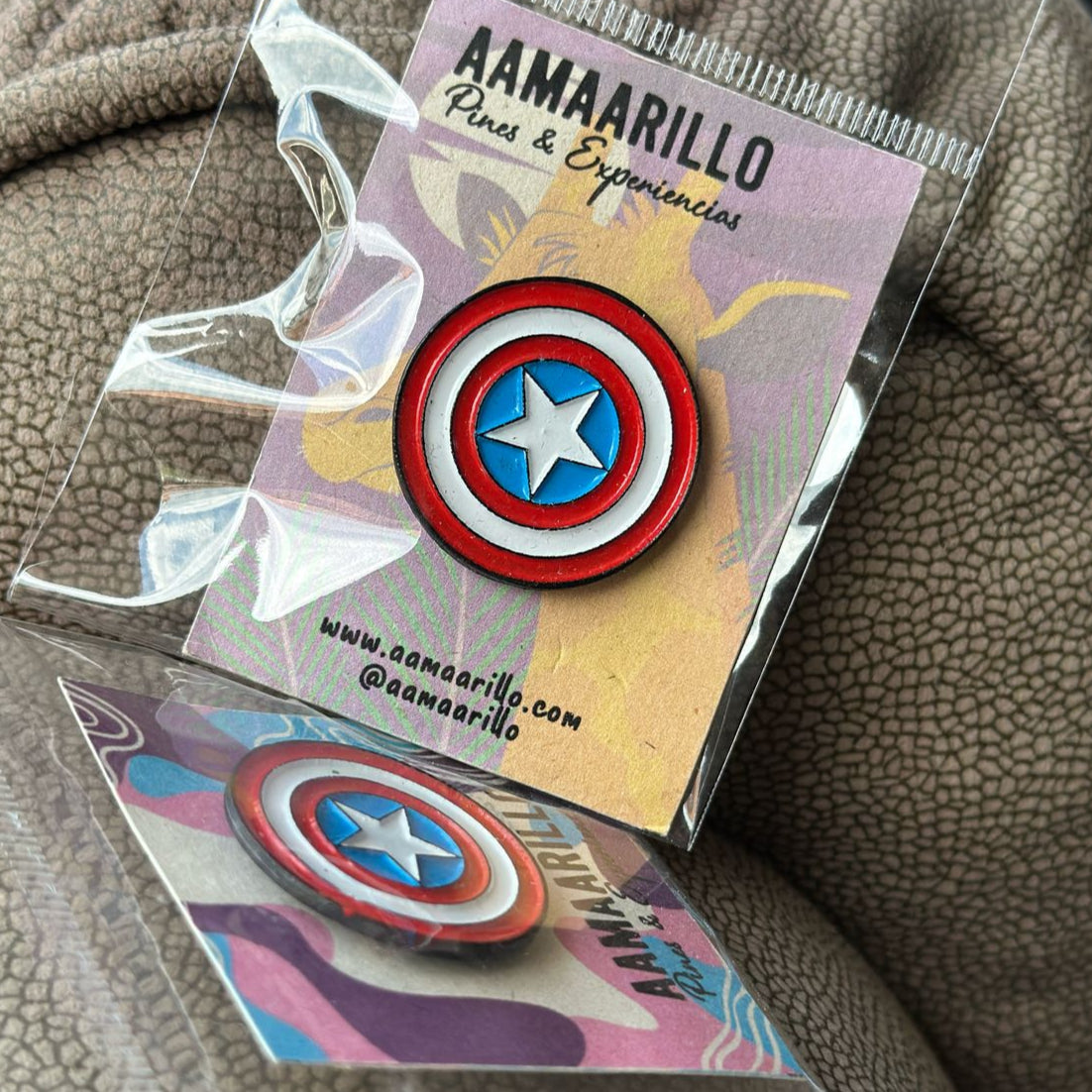 Pin escudo Capitan America