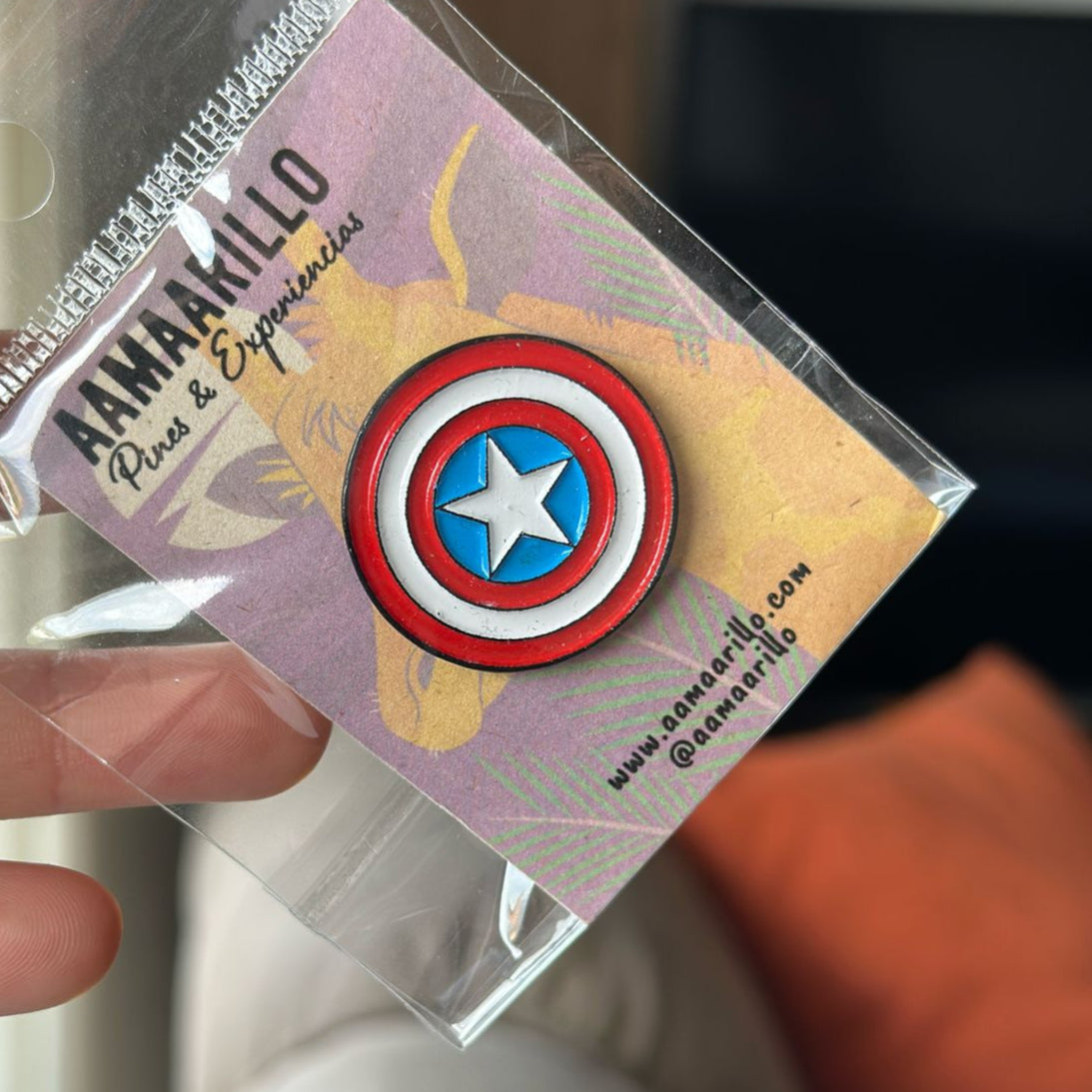 Pin escudo Capitan America
