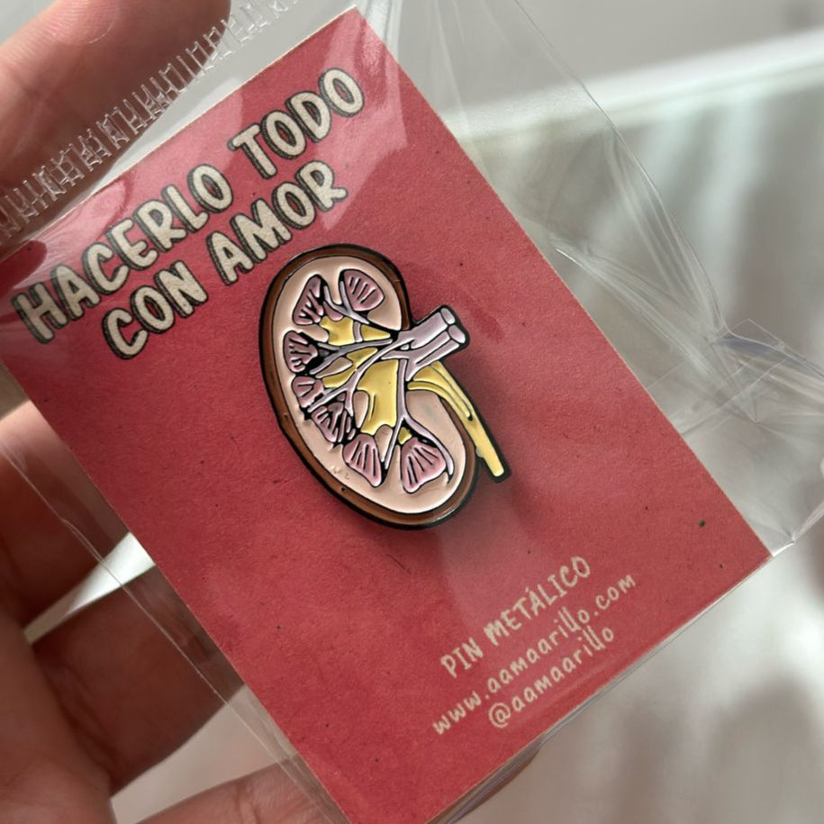 Pin riñón sencillo
