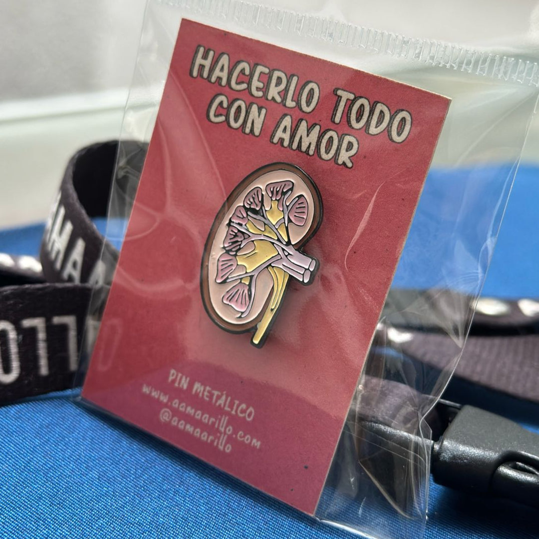Pin riñón sencillo