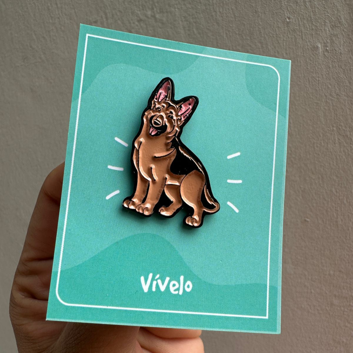 Pin perrito pastor aleman feliz