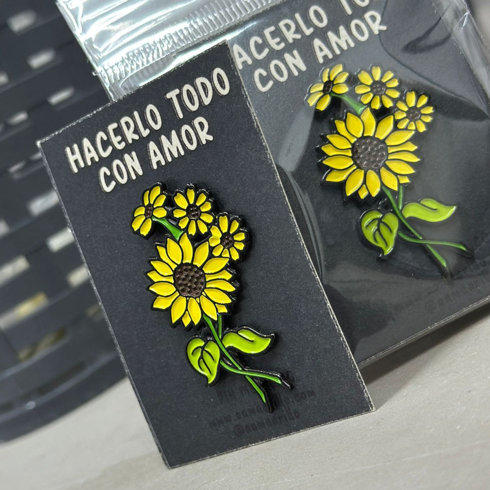 Pin Girasoles varios