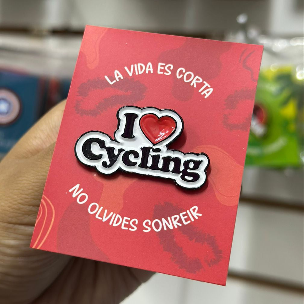 Pin I love cycling
