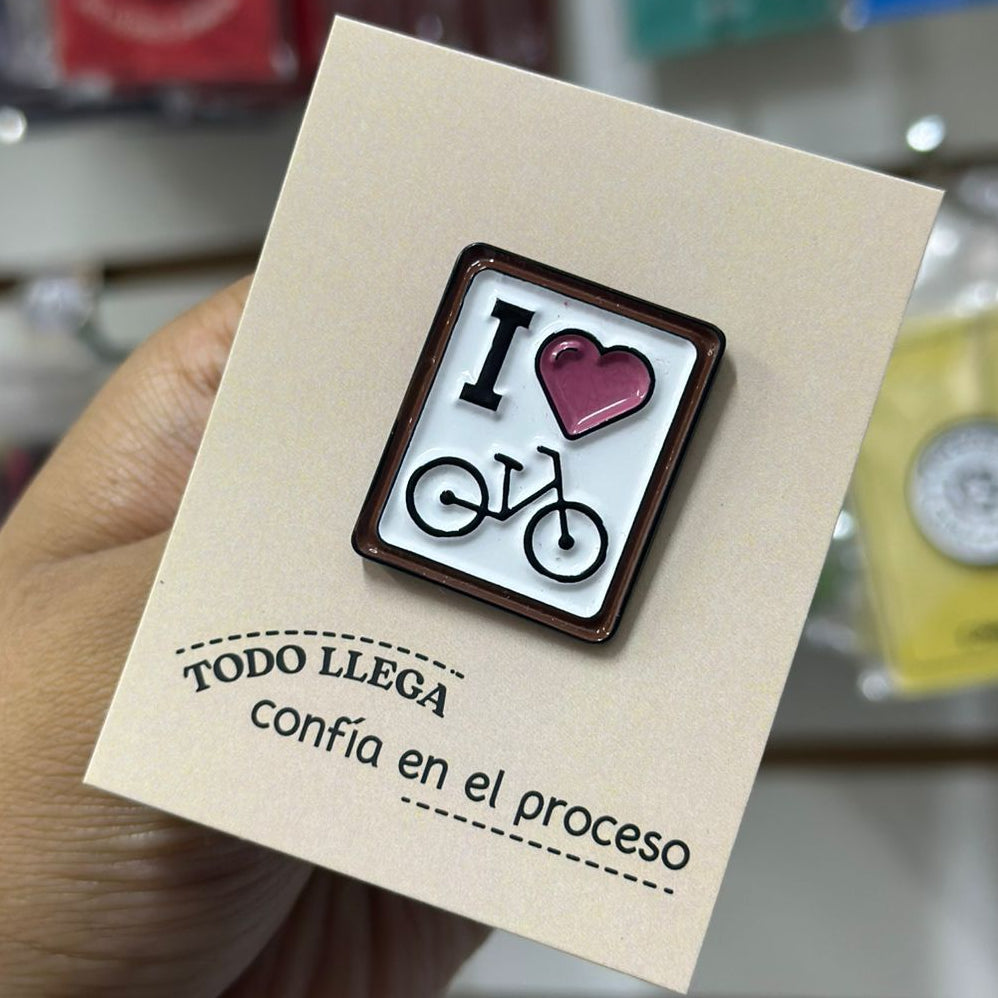 Pin I love bicycle