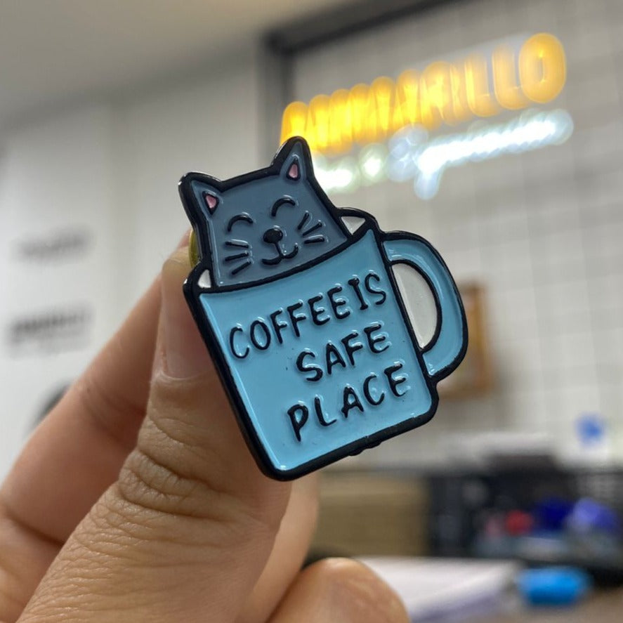 Pin coffee is safe place