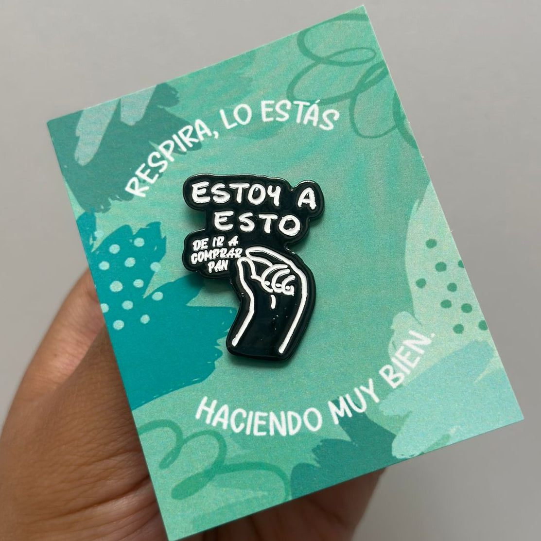 Pin estoy a esto de ir a comprar pan