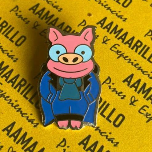 Pin cerdito masculino boda