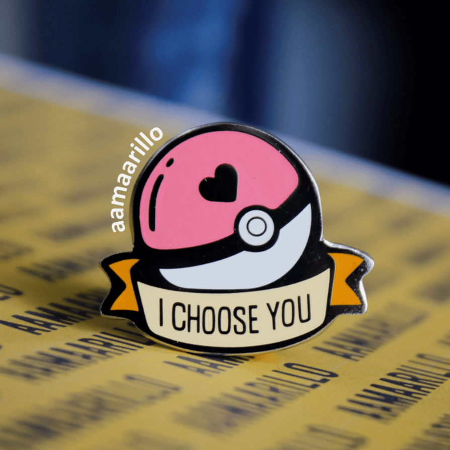 Pin pokebola - I choose you - pokemon