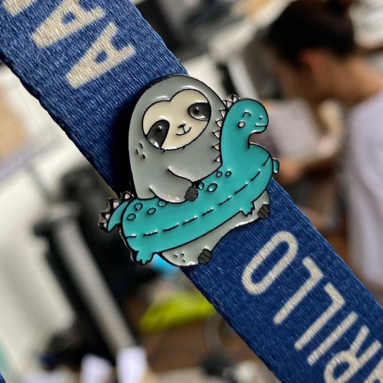 Pin oso perezoso mood salvavidas / verde agua