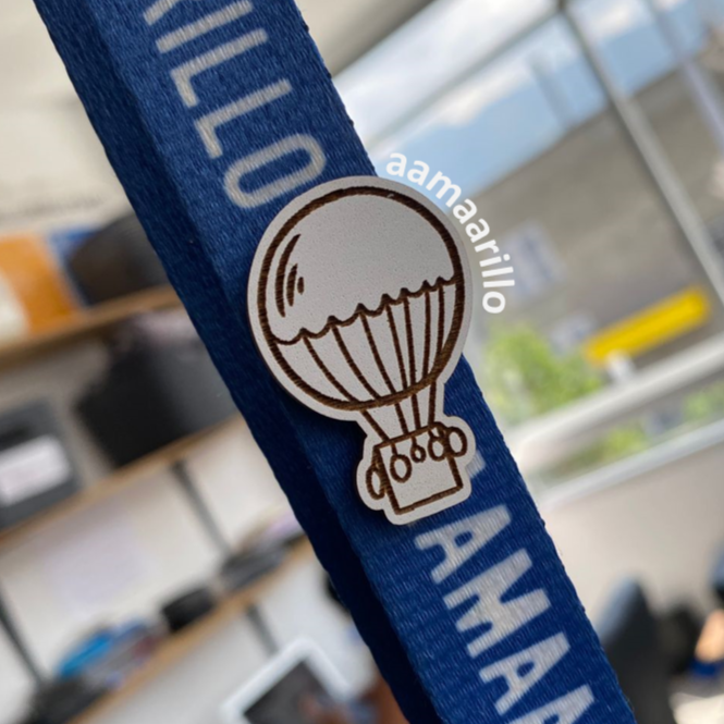Pin globo transporte