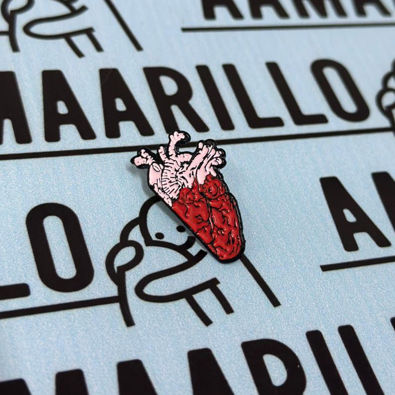 Pin Mitad de corazon