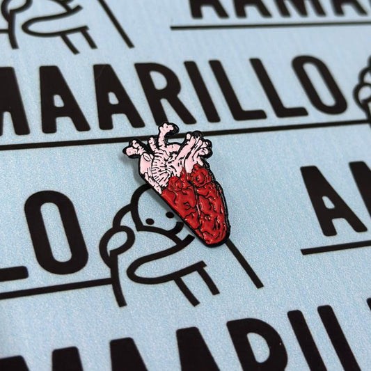 Pin Mitad de corazon