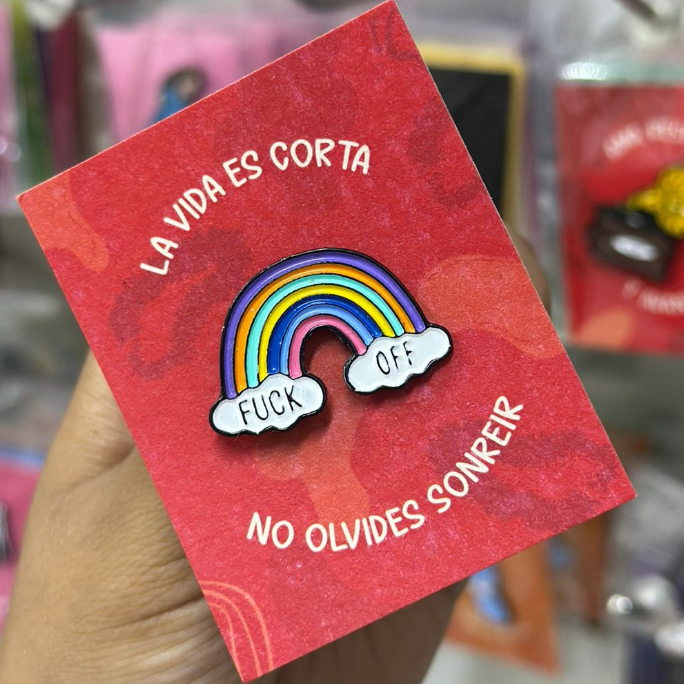 Pin Arcoiris  fuck off