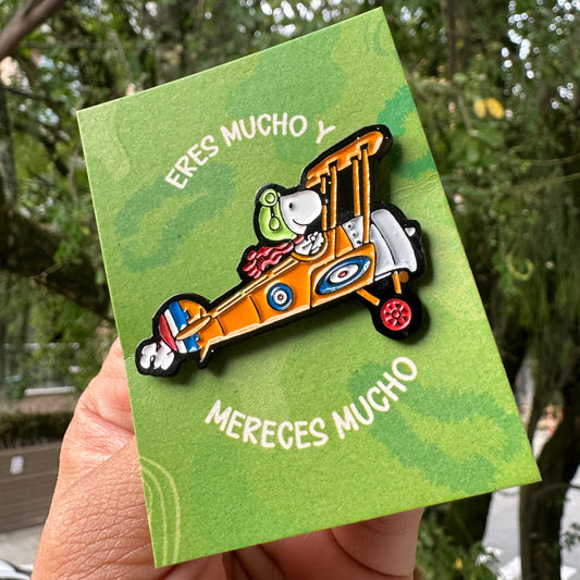Pin Snoopy Amarillo