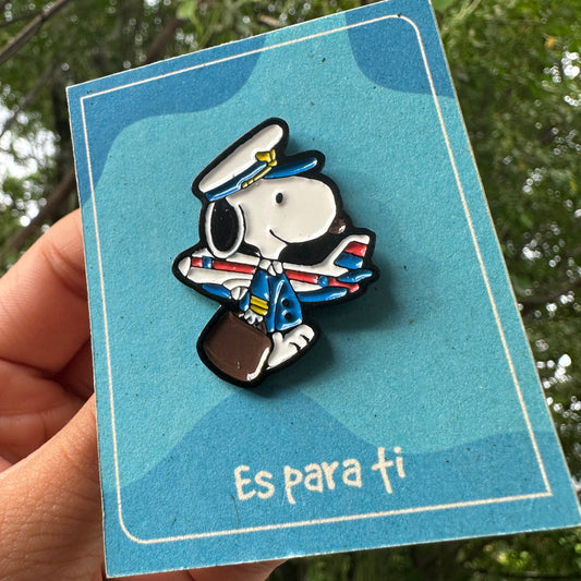 Pin Snoopy Piloto