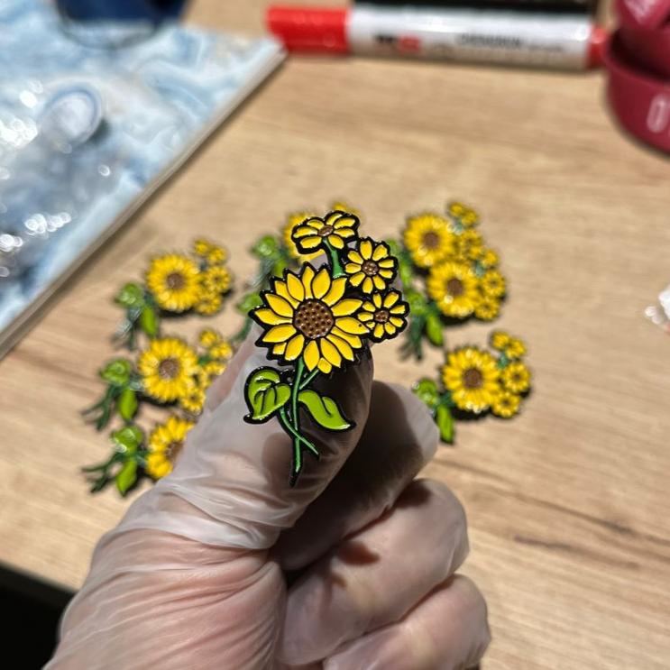 Pin Girasoles varios