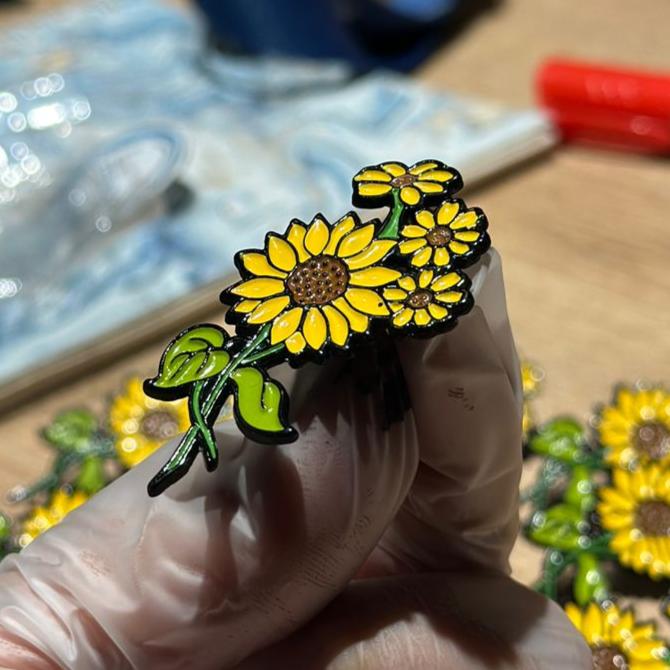 Pin Girasoles varios