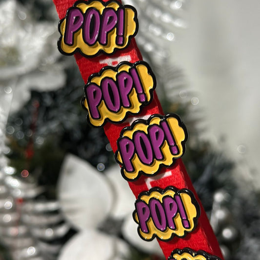 Pin Pop morado amarillo