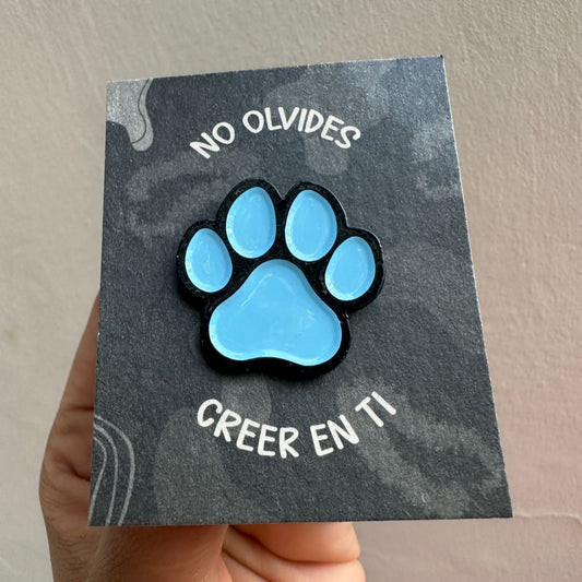 Pin huella perrito - Azul