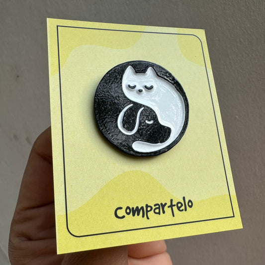 Pin Yin Yang perrito y gato