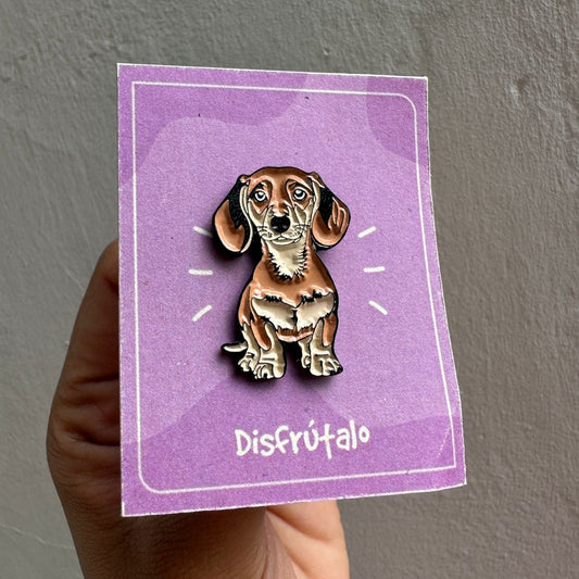 Pin perrito salchicha claro combinado