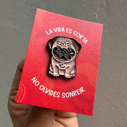 Pin perrito pug clarito