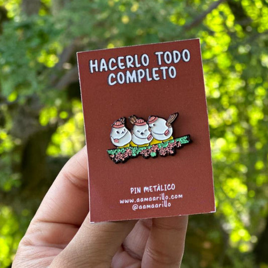 Pin trio pajaritos