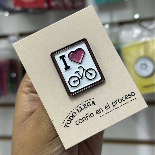 Pin I love bicycle