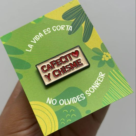 Pin cafecito y chisme