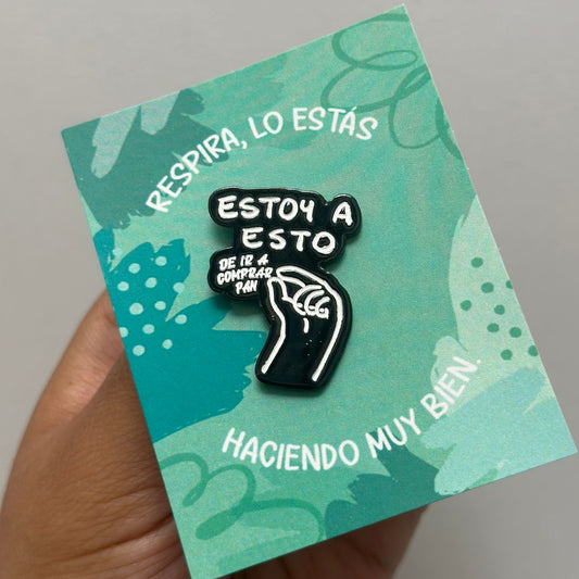 Pin estoy a esto de ir a comprar pan