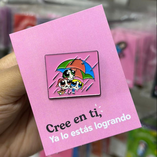 Pin las chicas super poderosas en la lluvia