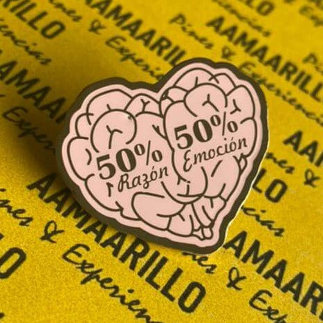 Pin 50% razón / 50% emoción