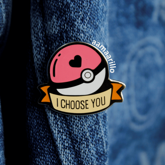 Pin pokebola - I choose you - pokemon