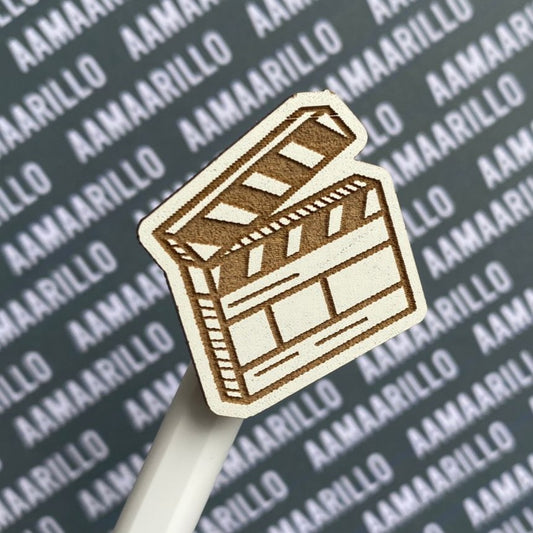 Pin claqueta de cine